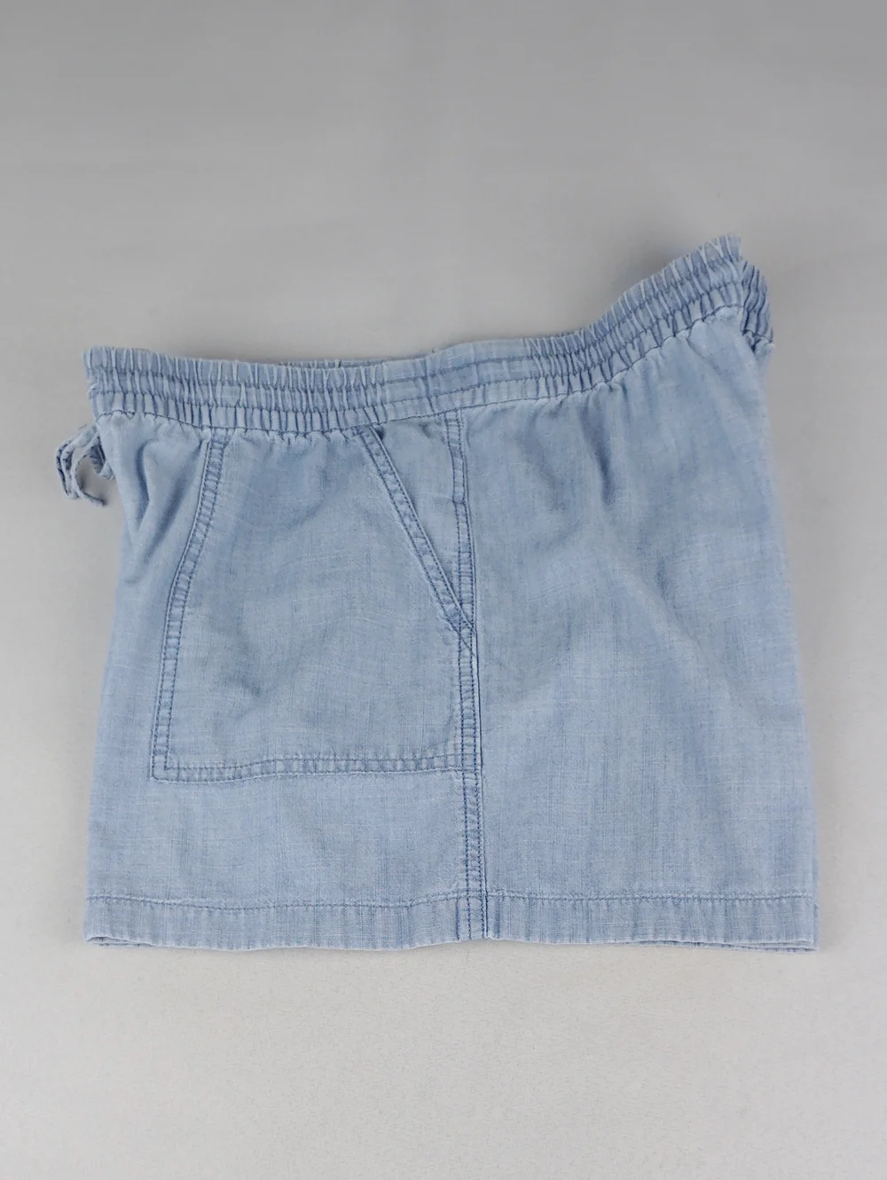 J. Crew Pale Blue High-Waist Drawstring Shorts